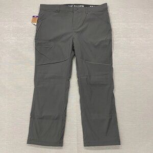 Eddie Bauer Fleece Lined Tech Pants Mens 40 x 30 Gray Water Repellent Insulated
